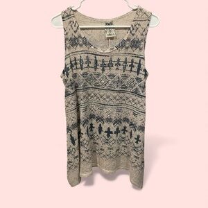 Vintage Y2K oversized long sweater lightweight knit burnout graphic top sparkles